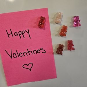 Valentines Gummy Bear Fridge Magnets